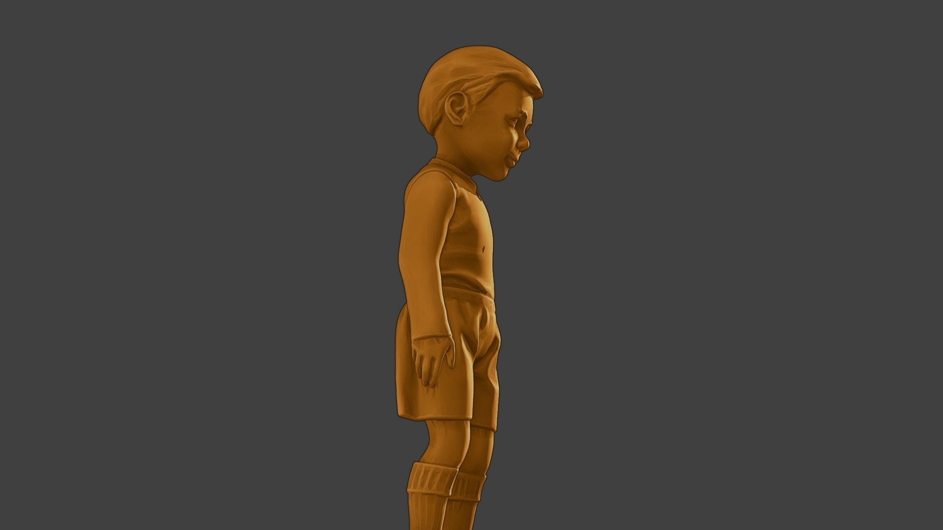 ww2 Casual Little Boy CLB1 002 3D print model_29