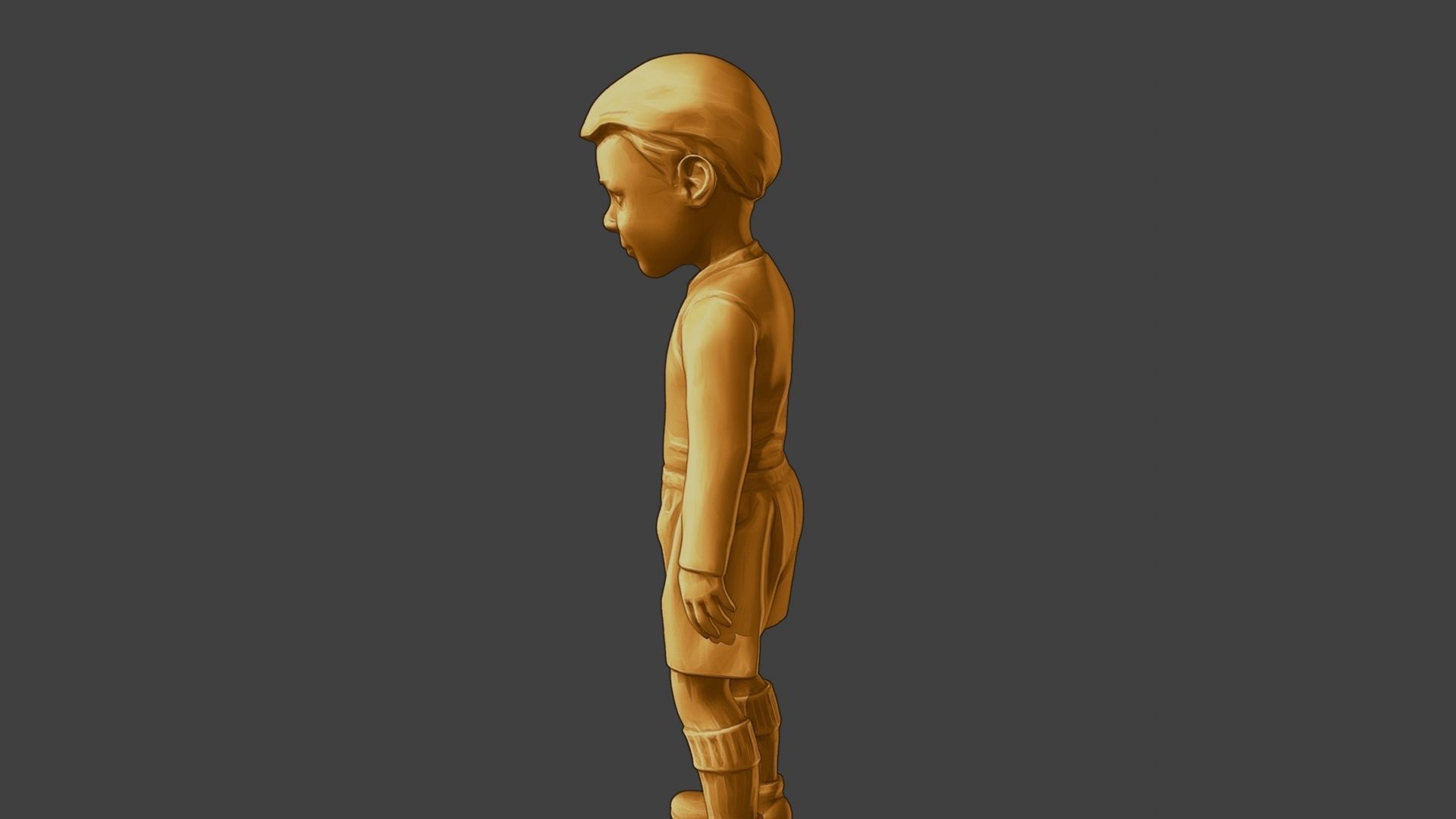 ww2 Casual Little Boy CLB1 002 3D print model_26