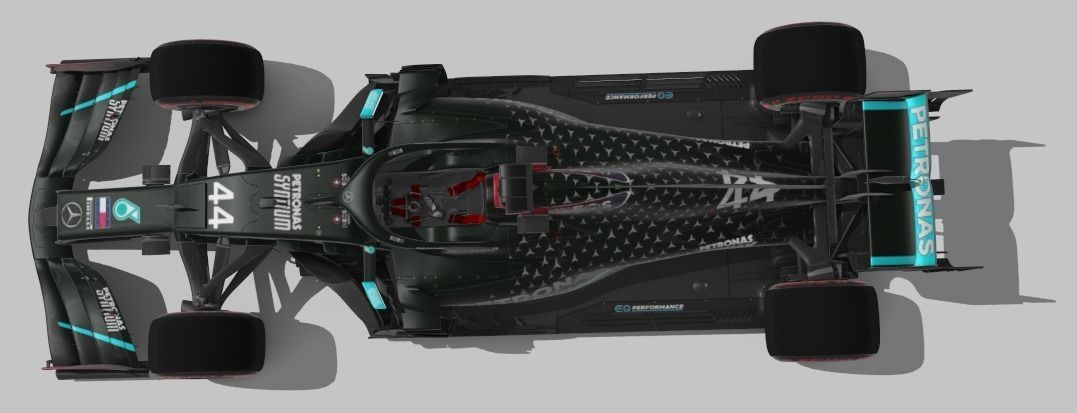 Mercedes-AMG F1 Stl 3D print model_1