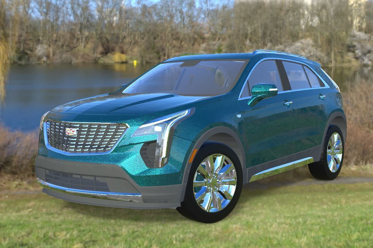 Cadillac XT-4 2023 STL 3D print model_3