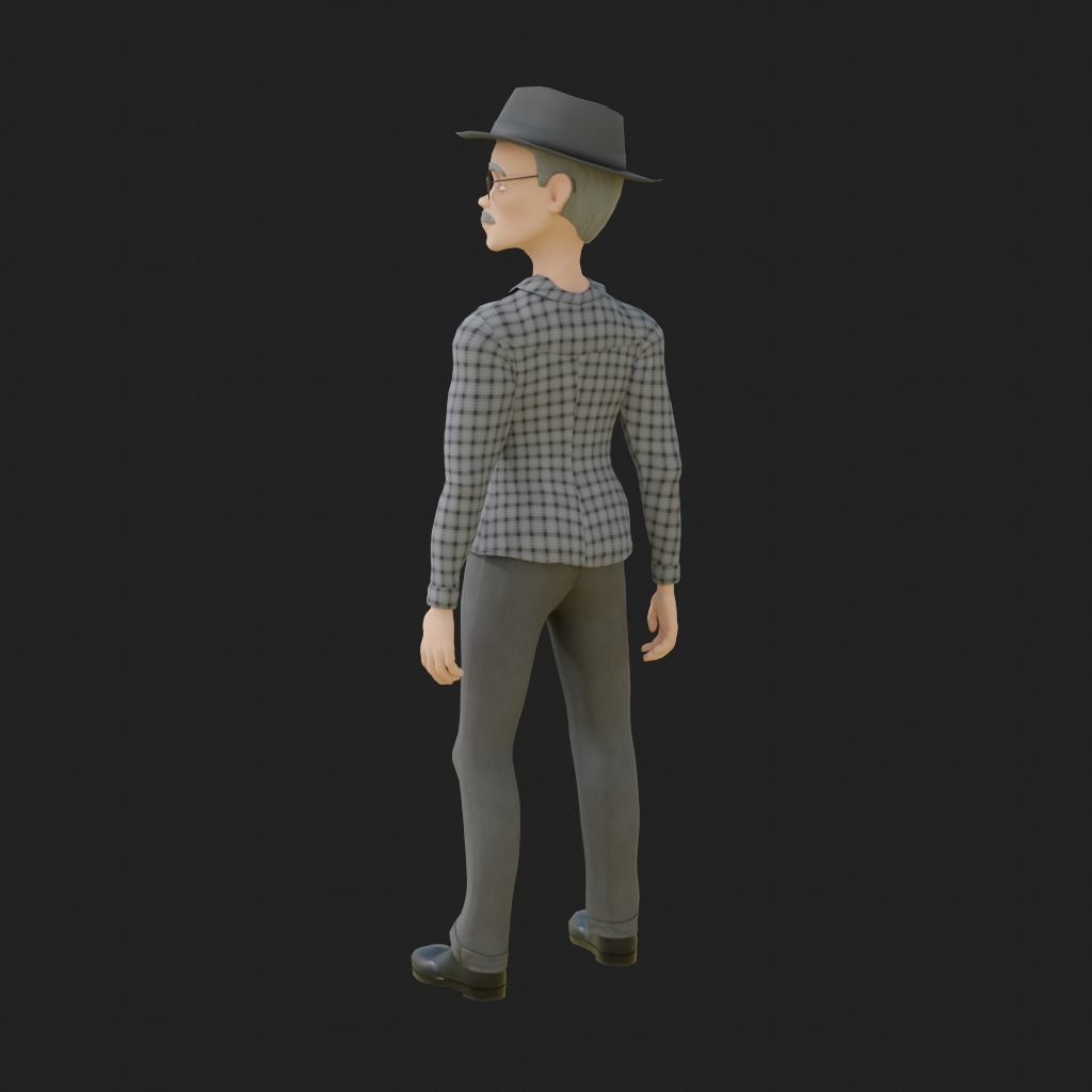 Stylized Customizable Avatar - Male Low-poly 3D model_18
