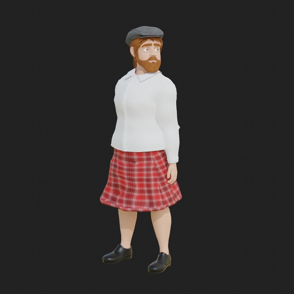 Stylized Customizable Avatar - Male Low-poly 3D model_8