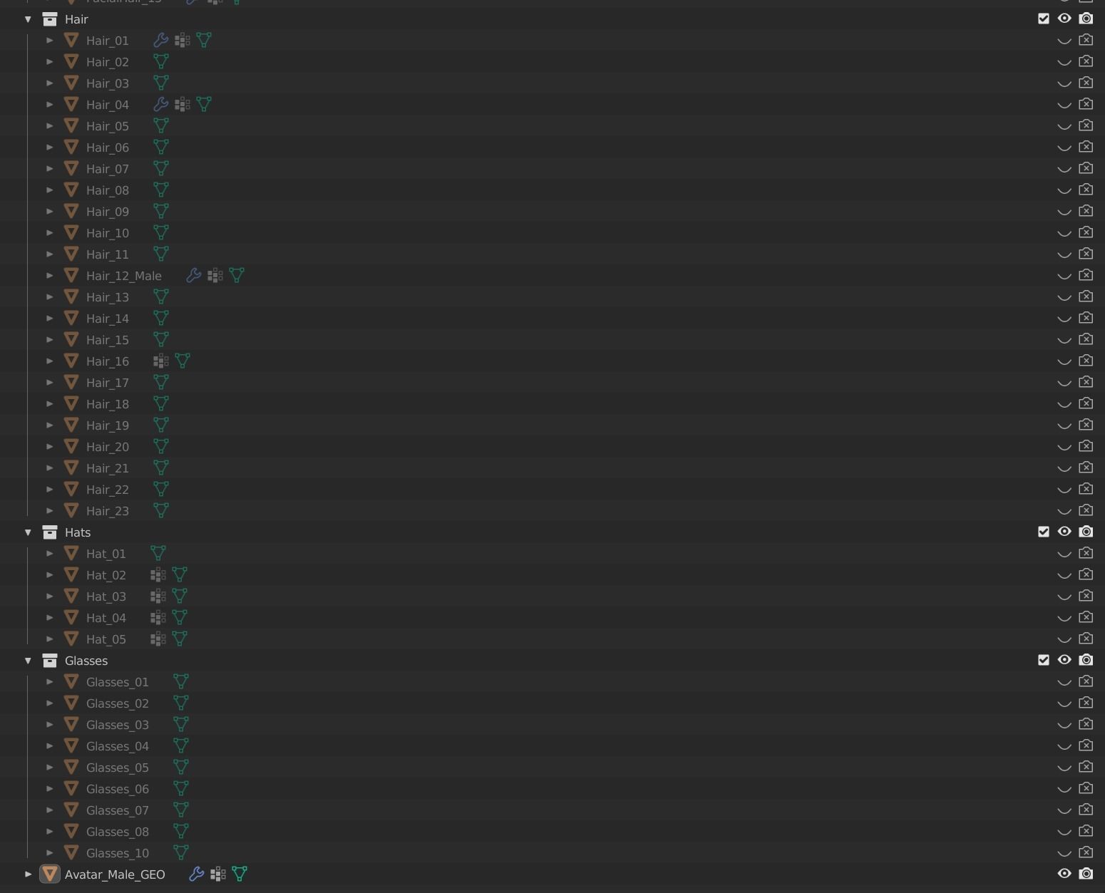 Stylized Customizable Avatar - Male Low-poly 3D model_28