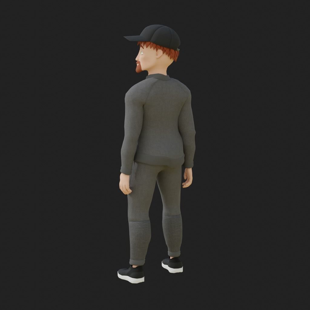 Stylized Customizable Avatar - Male Low-poly 3D model_6