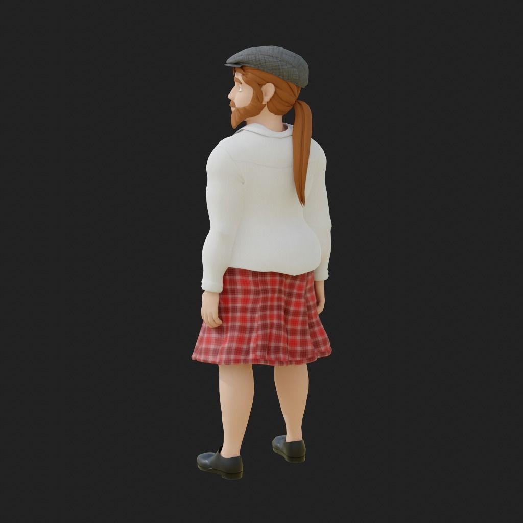 Stylized Customizable Avatar - Male Low-poly 3D model_9