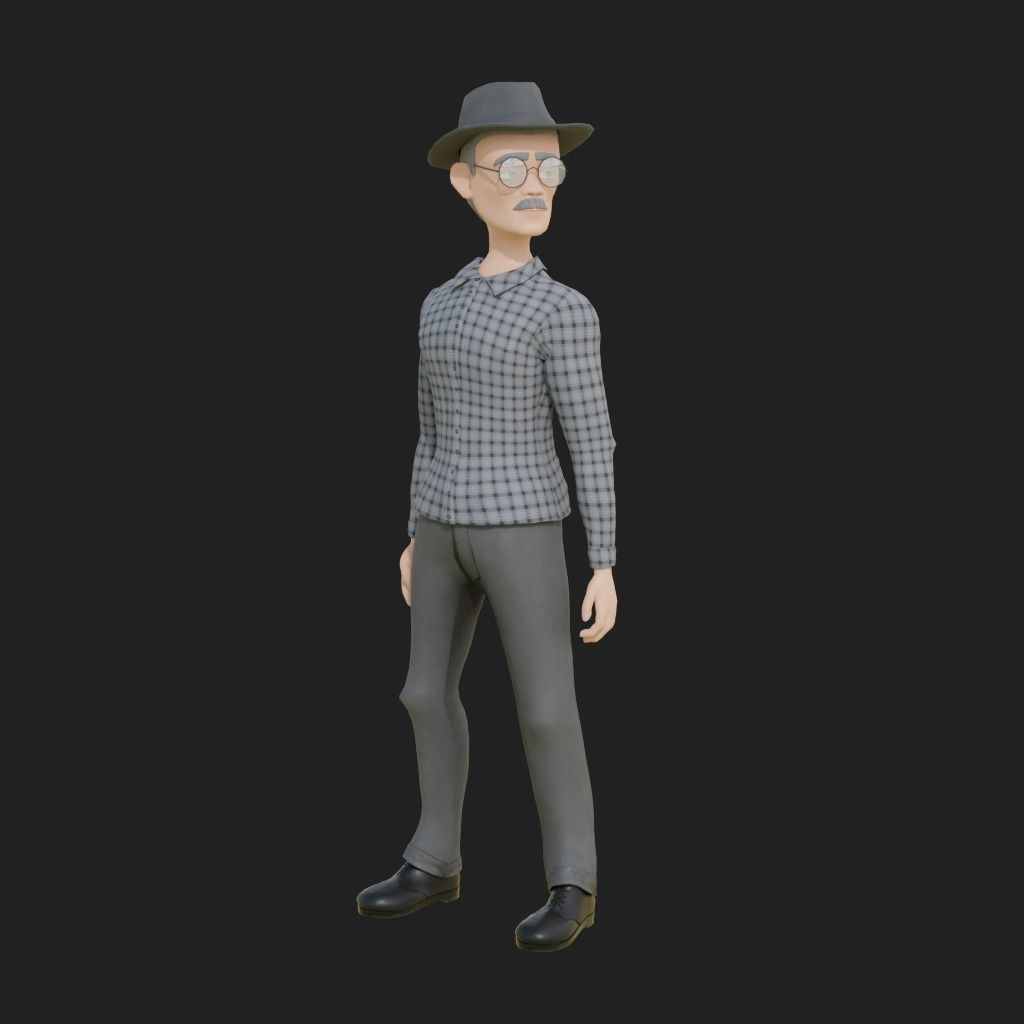 Stylized Customizable Avatar - Male Low-poly 3D model_17