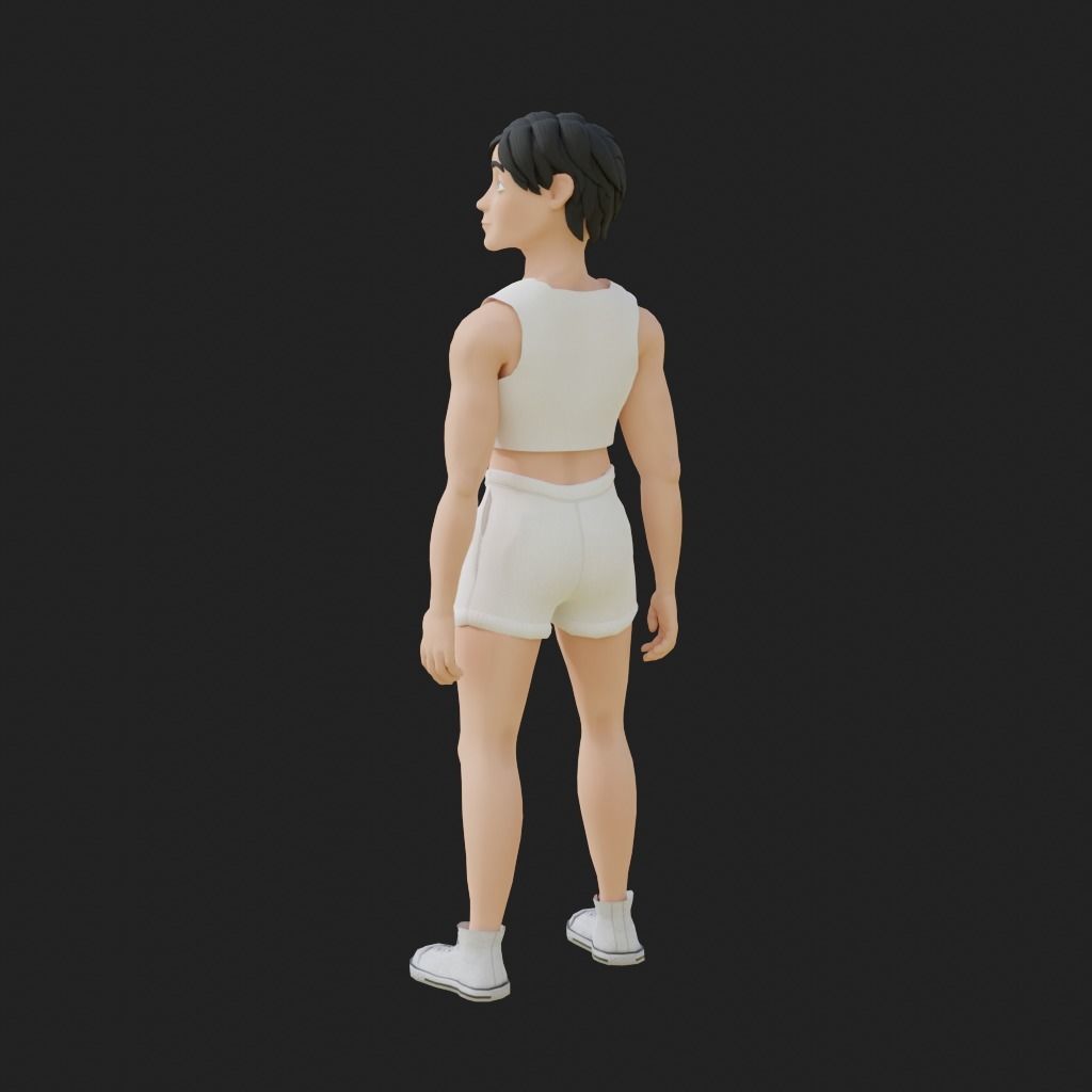 Stylized Customizable Avatar - Male Low-poly 3D model_21