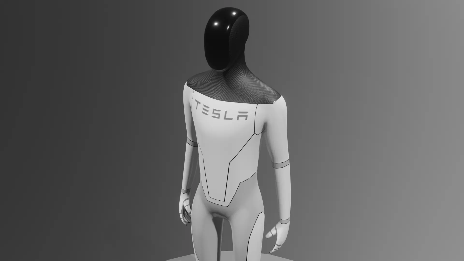 Tesla Bot Optimus V2 Detailed Stl 3D print model_0