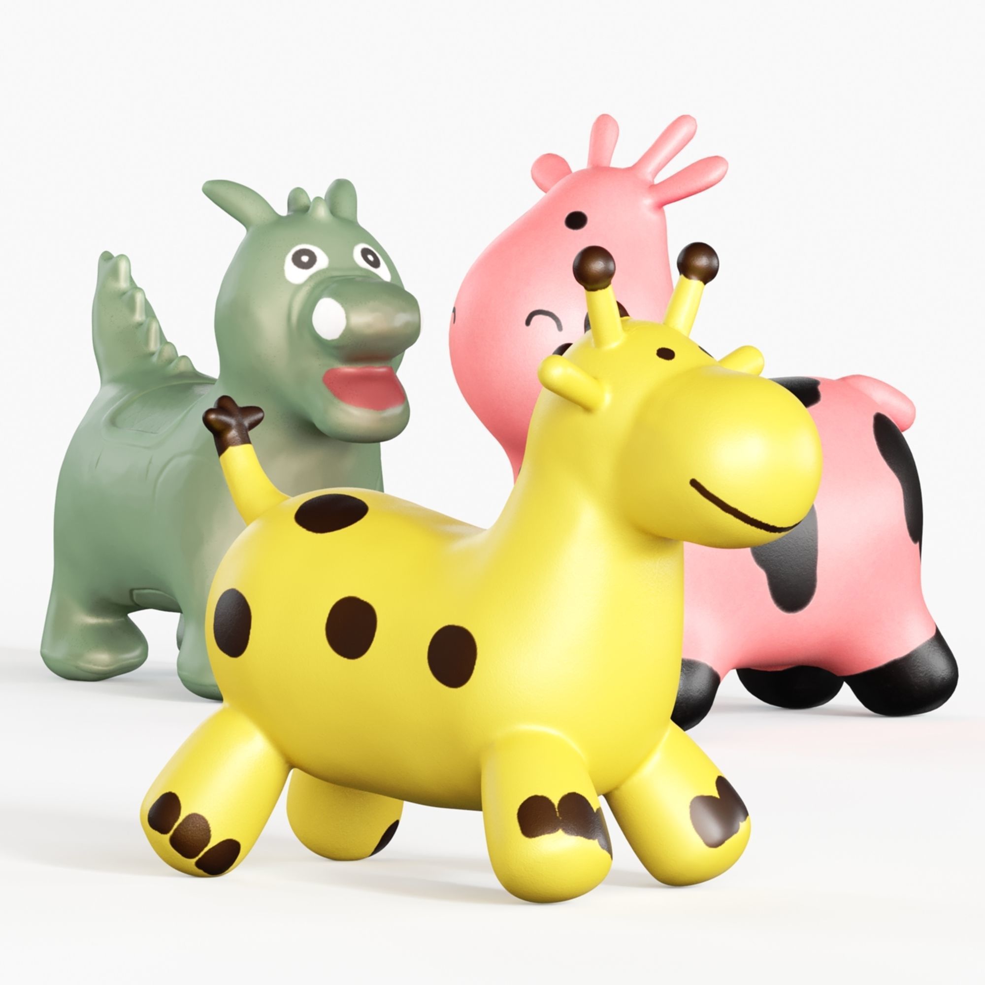 Happy Hopperz Space Hopper sit on toy set 3D model_5