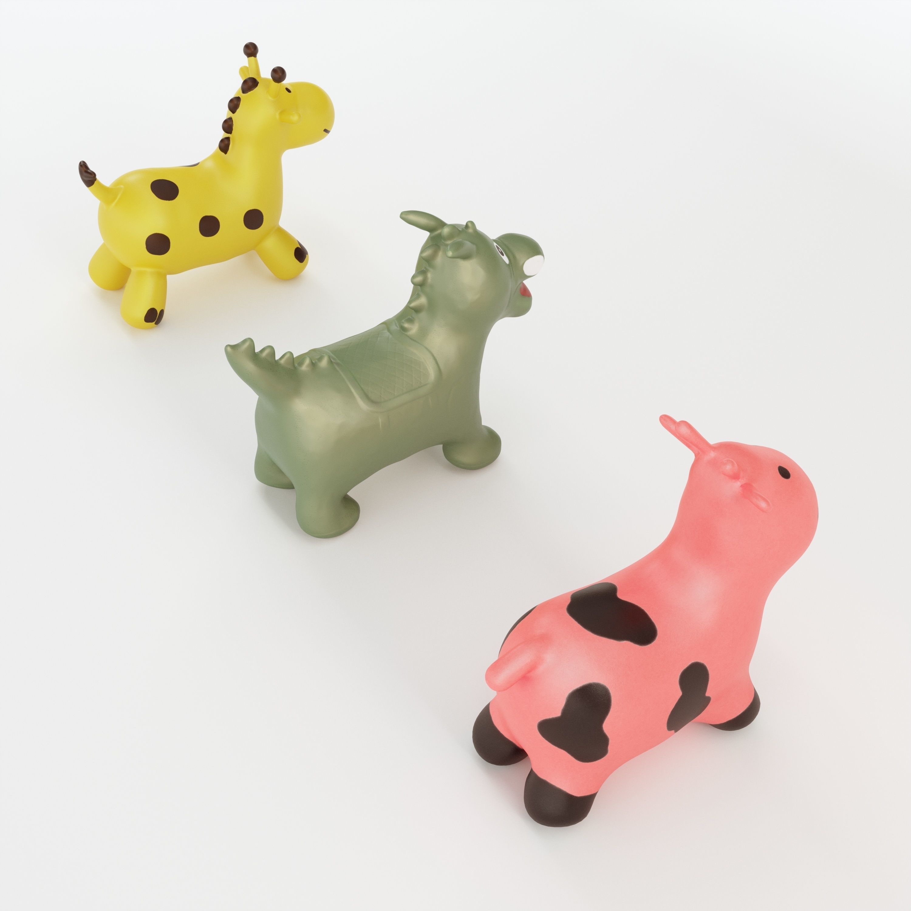 Happy Hopperz Space Hopper sit on toy set 3D model_2