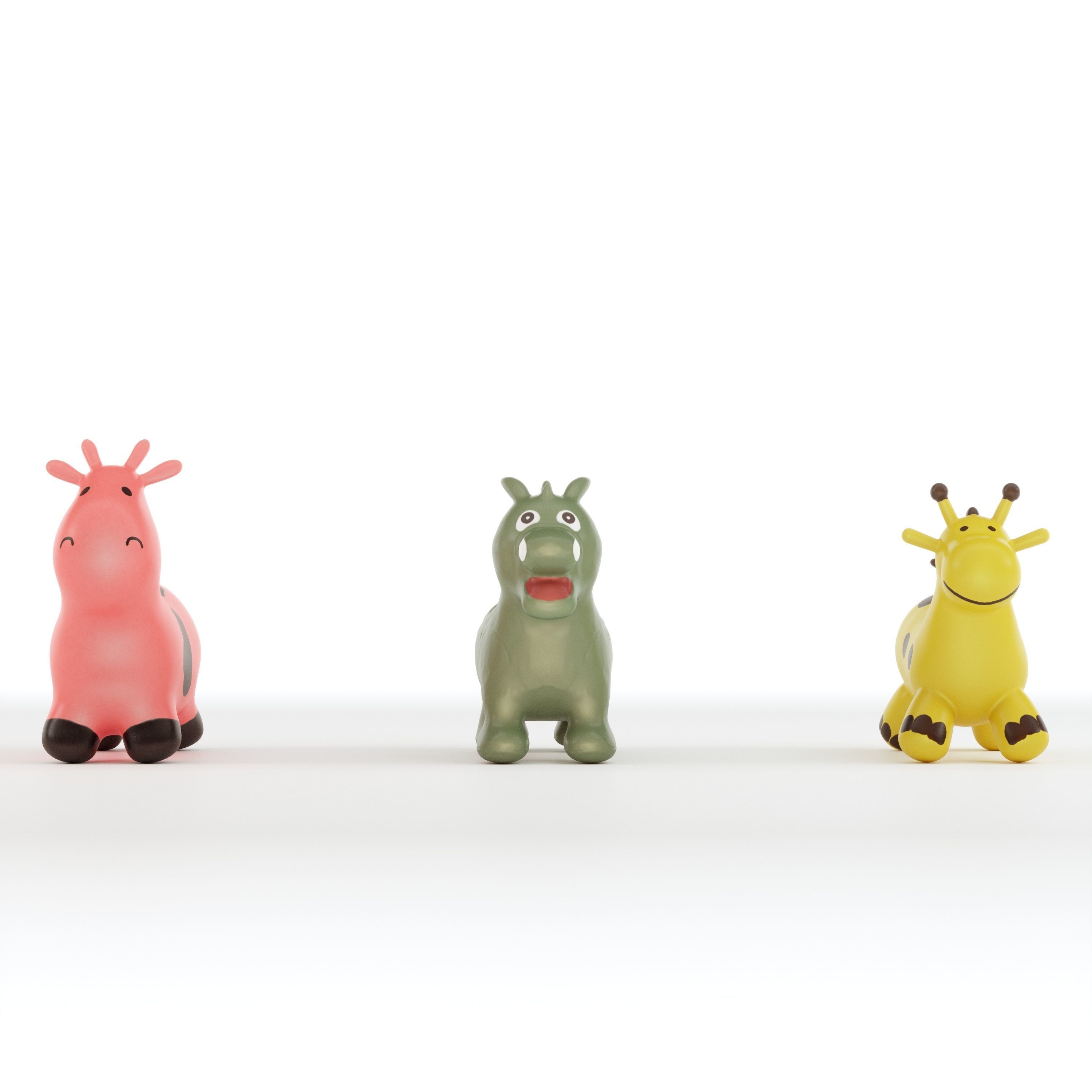 Happy Hopperz Space Hopper sit on toy set 3D model_3