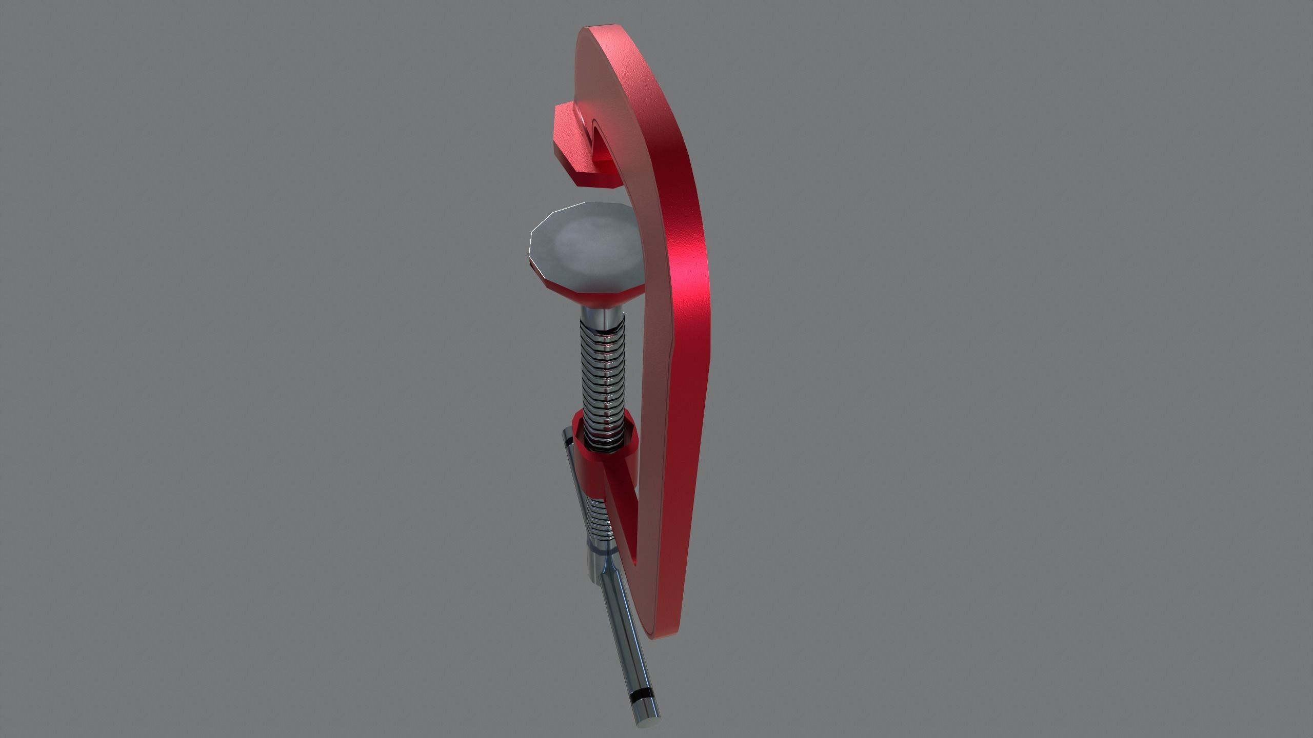 Clamp tool Low-poly 3D model_8
