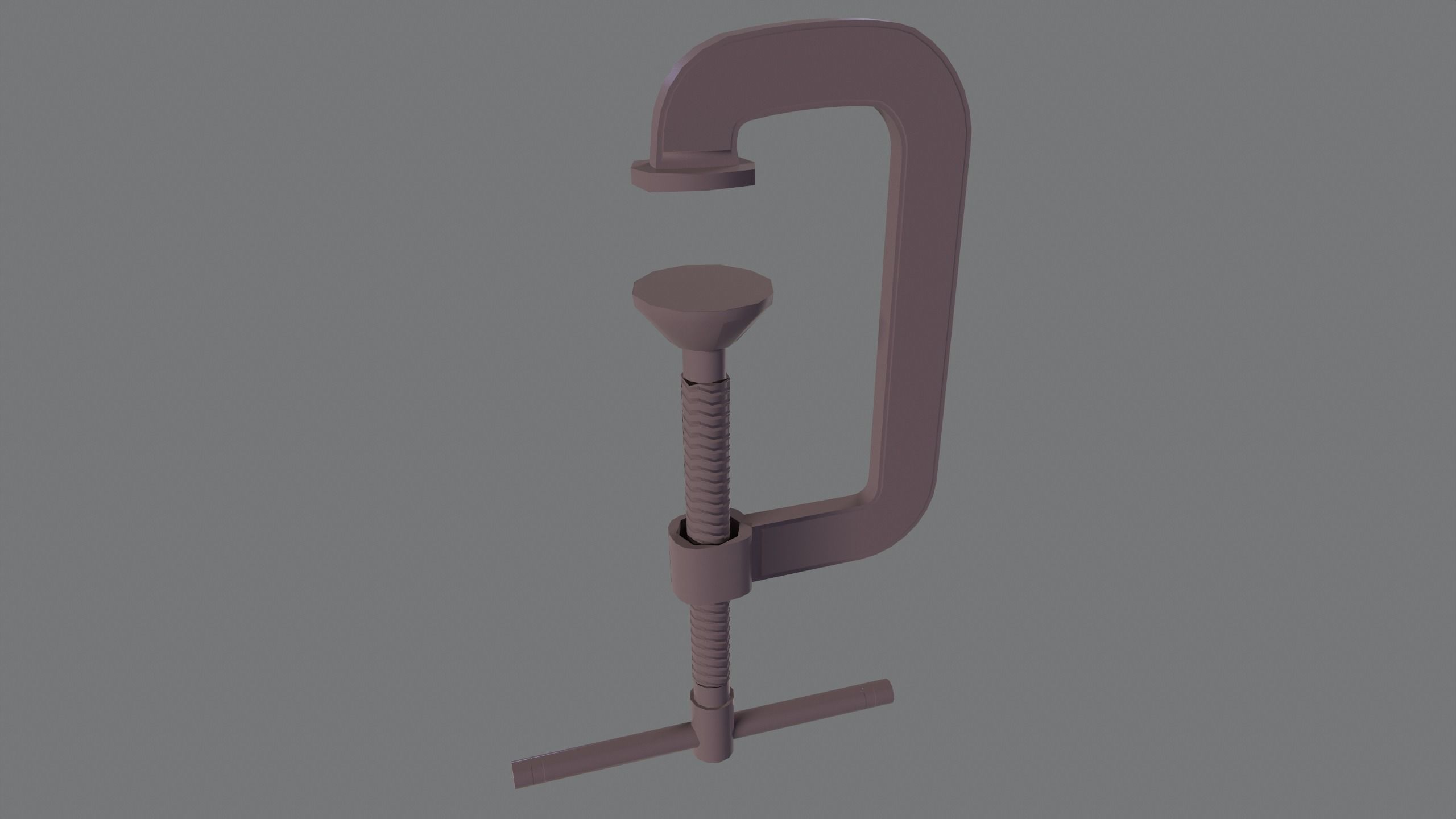 Clamp tool Low-poly 3D model_10