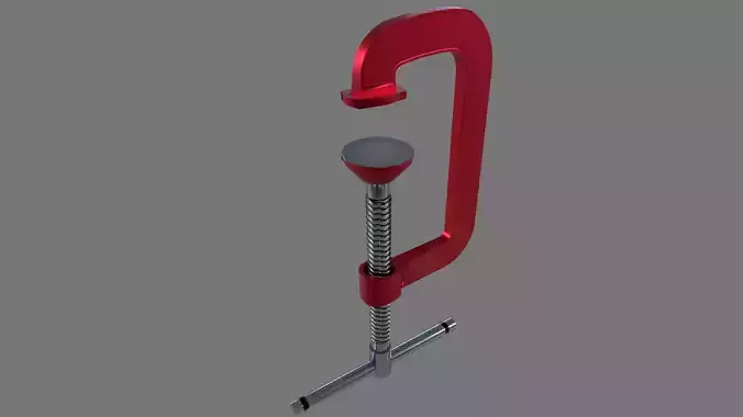 Clamp tool Low-poly 3D model