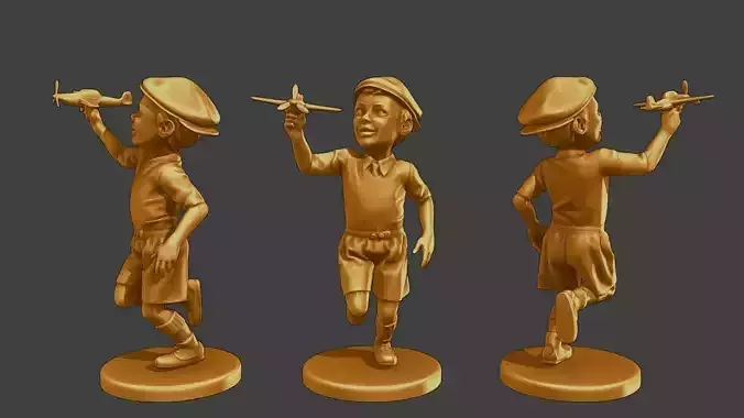 ww2 Casual Little Boy CLB1 004 3D print model