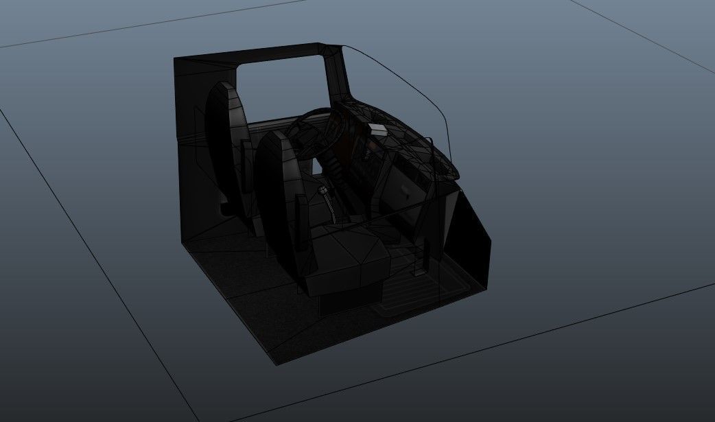 Kenworth dump truck Low-poly 3D model_43