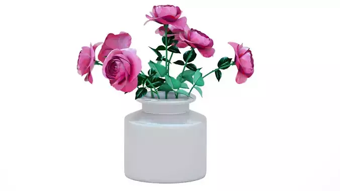 Vase with Roses
