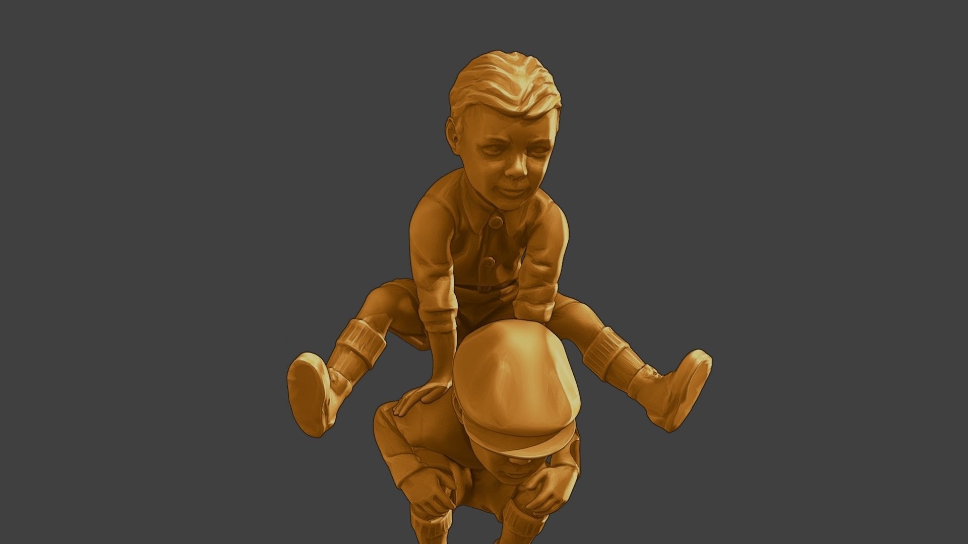 ww2 Casual Little Boy CLB1 0056 3D print model_28