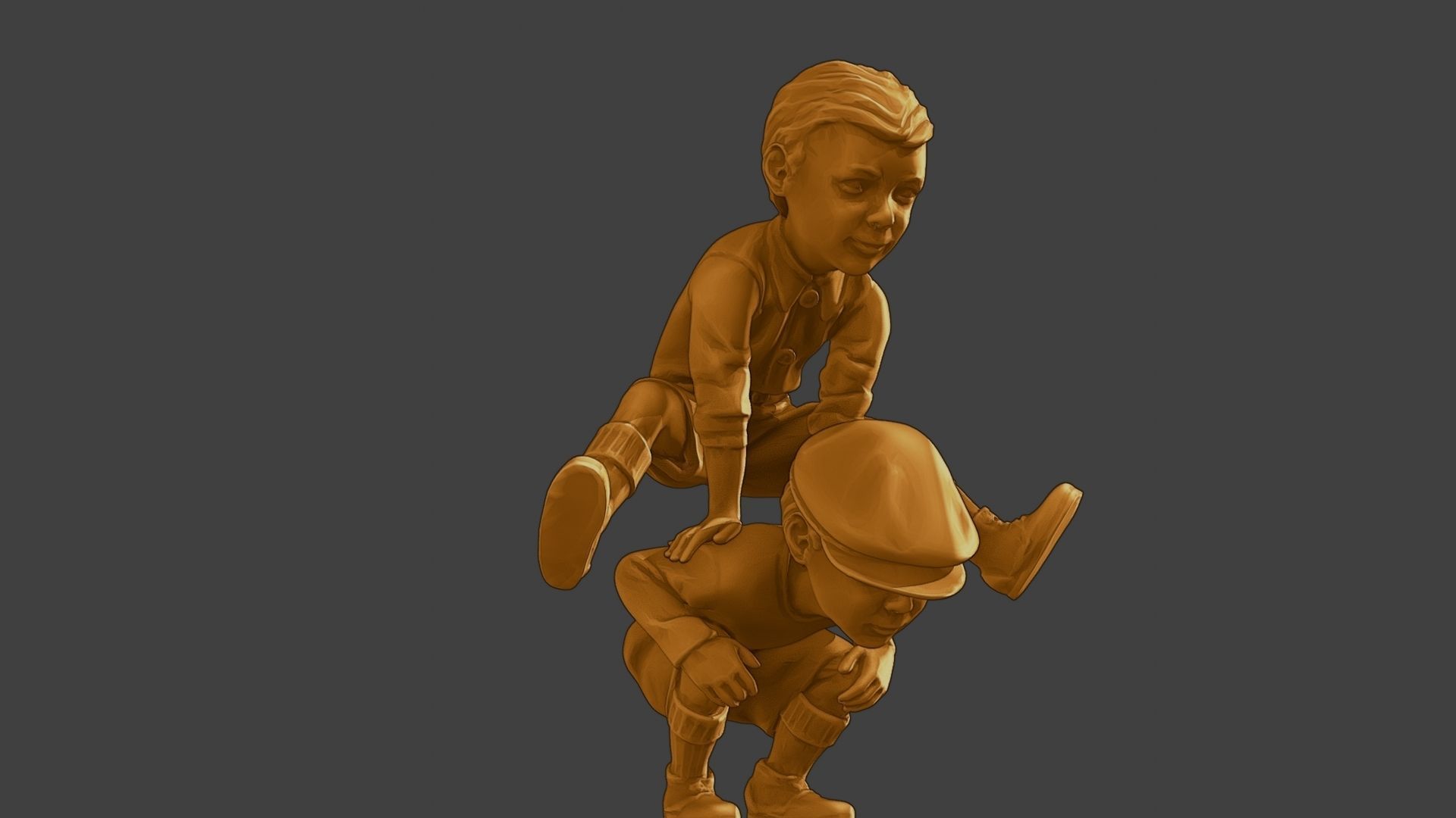 ww2 Casual Little Boy CLB1 0056 3D print model_13