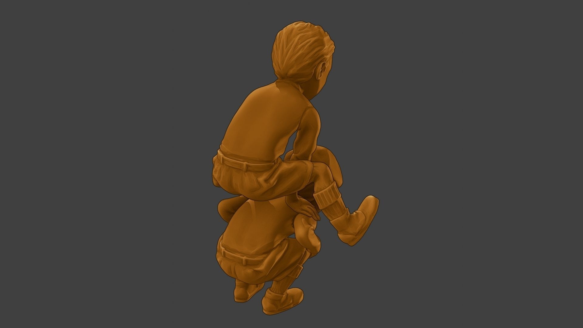 ww2 Casual Little Boy CLB1 0056 3D print model_24