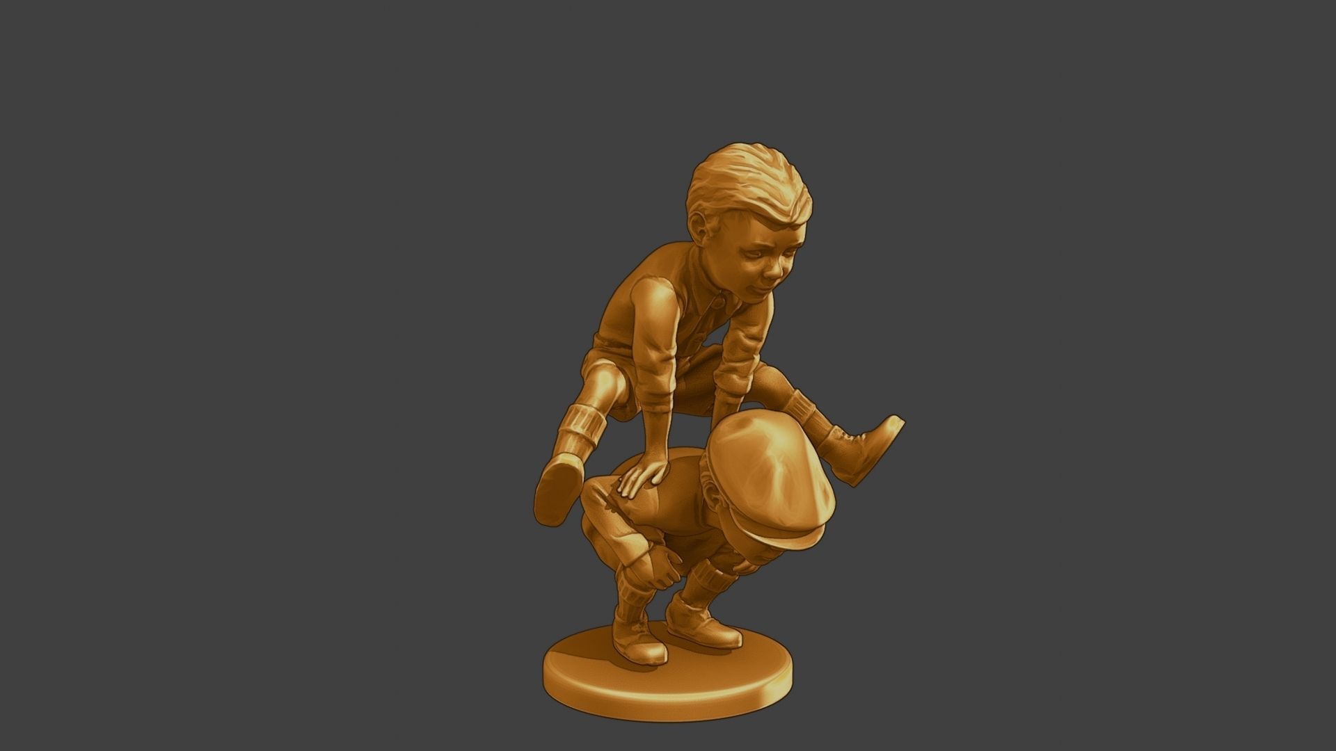 ww2 Casual Little Boy CLB1 0056 3D print model_10