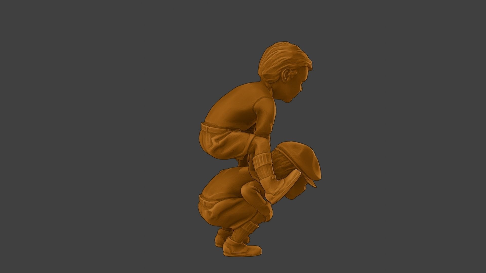 ww2 Casual Little Boy CLB1 0056 3D print model_31