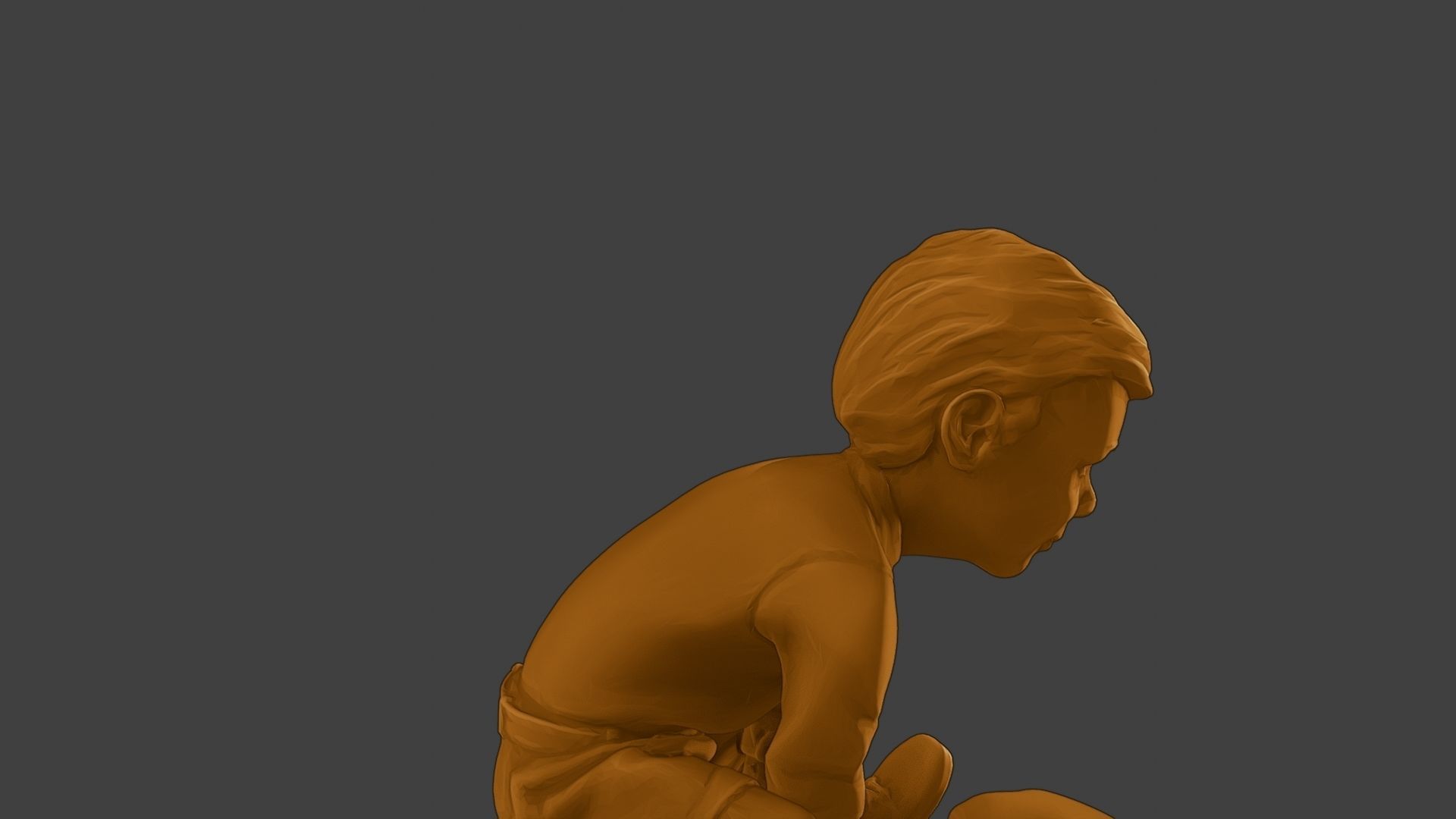 ww2 Casual Little Boy CLB1 0056 3D print model_20