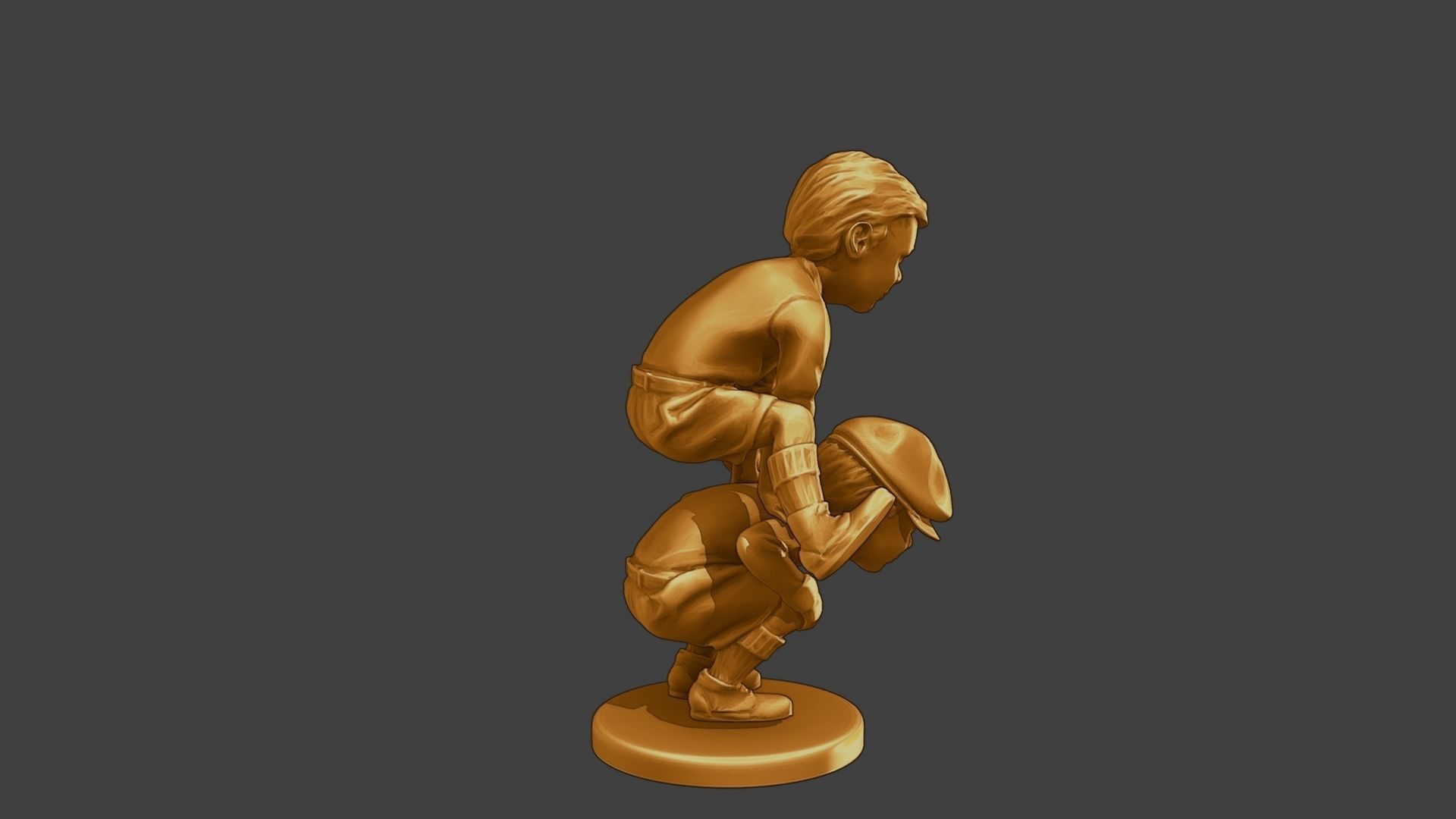 ww2 Casual Little Boy CLB1 0056 3D print model_8