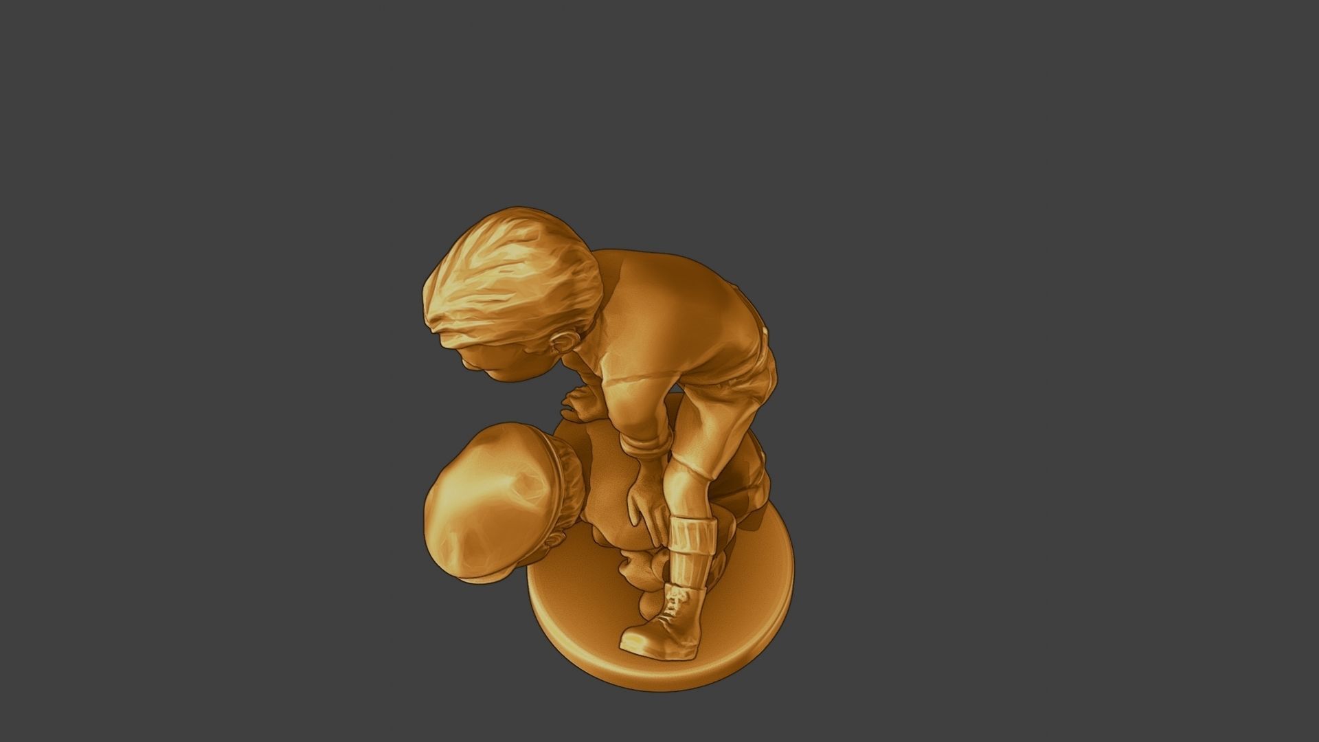 ww2 Casual Little Boy CLB1 0056 3D print model_15