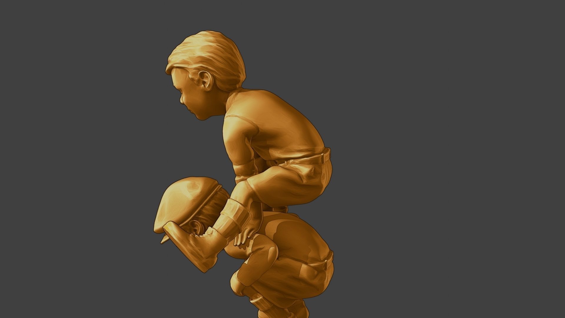 ww2 Casual Little Boy CLB1 0056 3D print model_26