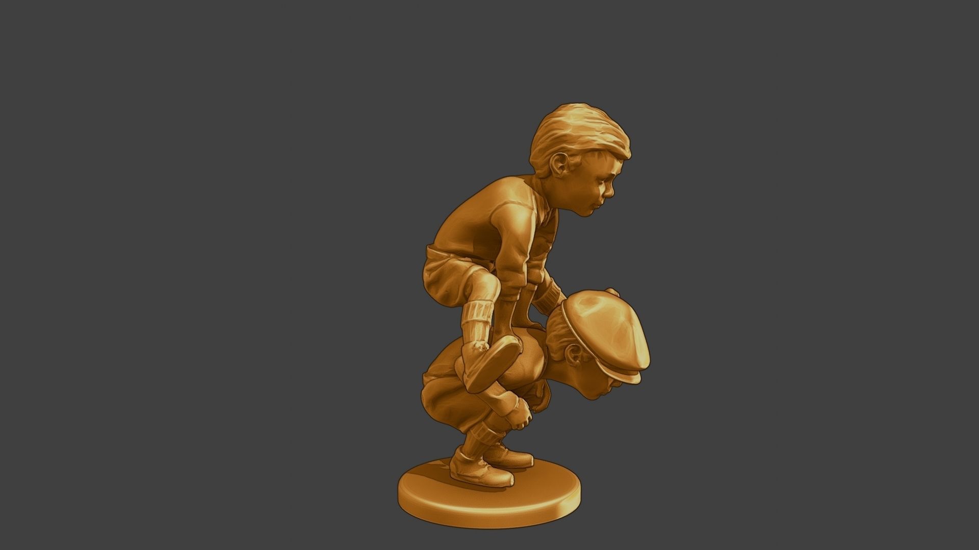 ww2 Casual Little Boy CLB1 0056 3D print model_9