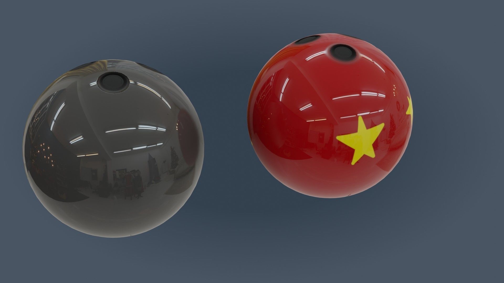 Bowling Set - Low Poly - Game Ready - PBR two pins Low-poly 3D model_5