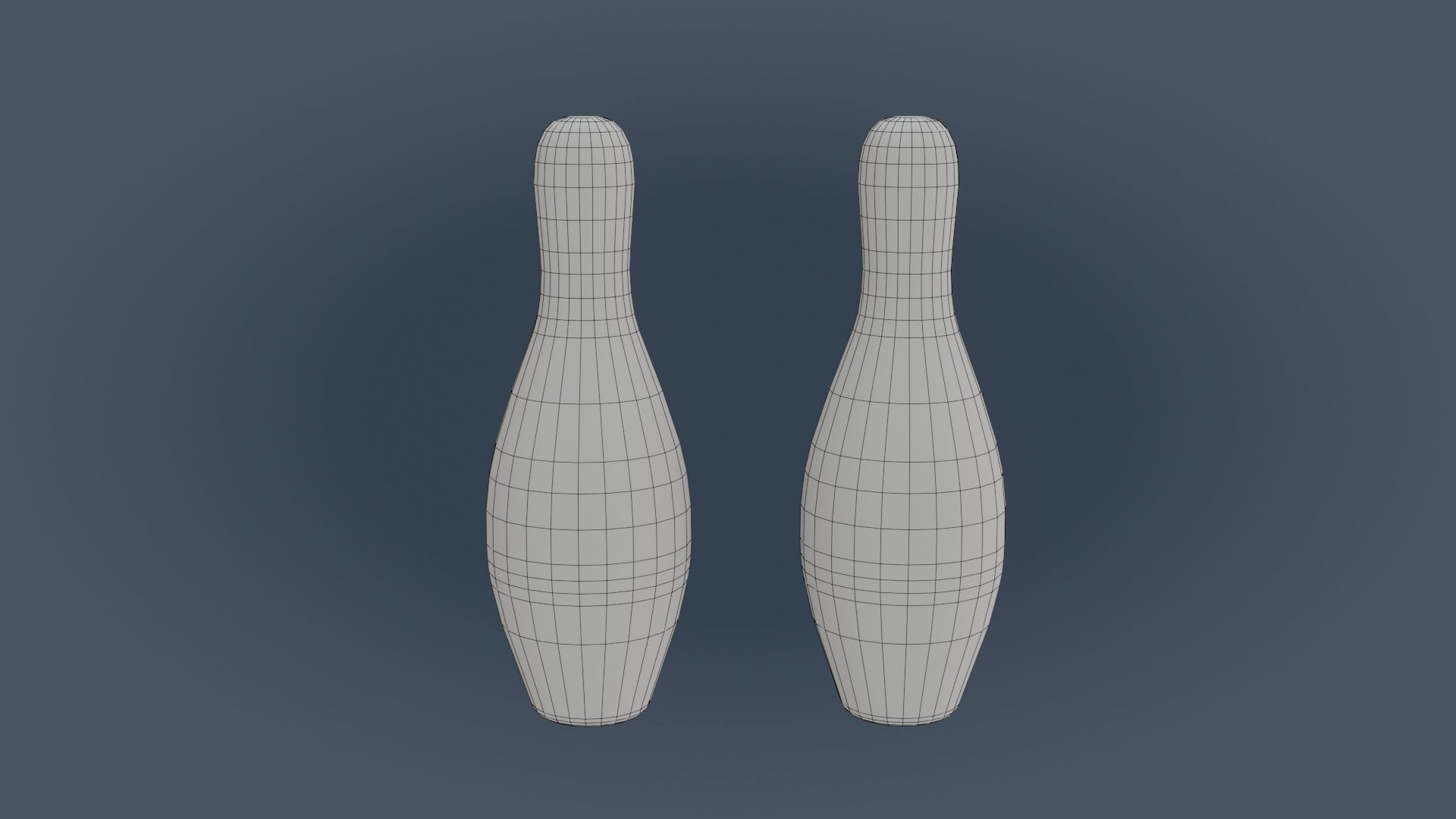 Bowling Set - Low Poly - Game Ready - PBR two pins Low-poly 3D model_11