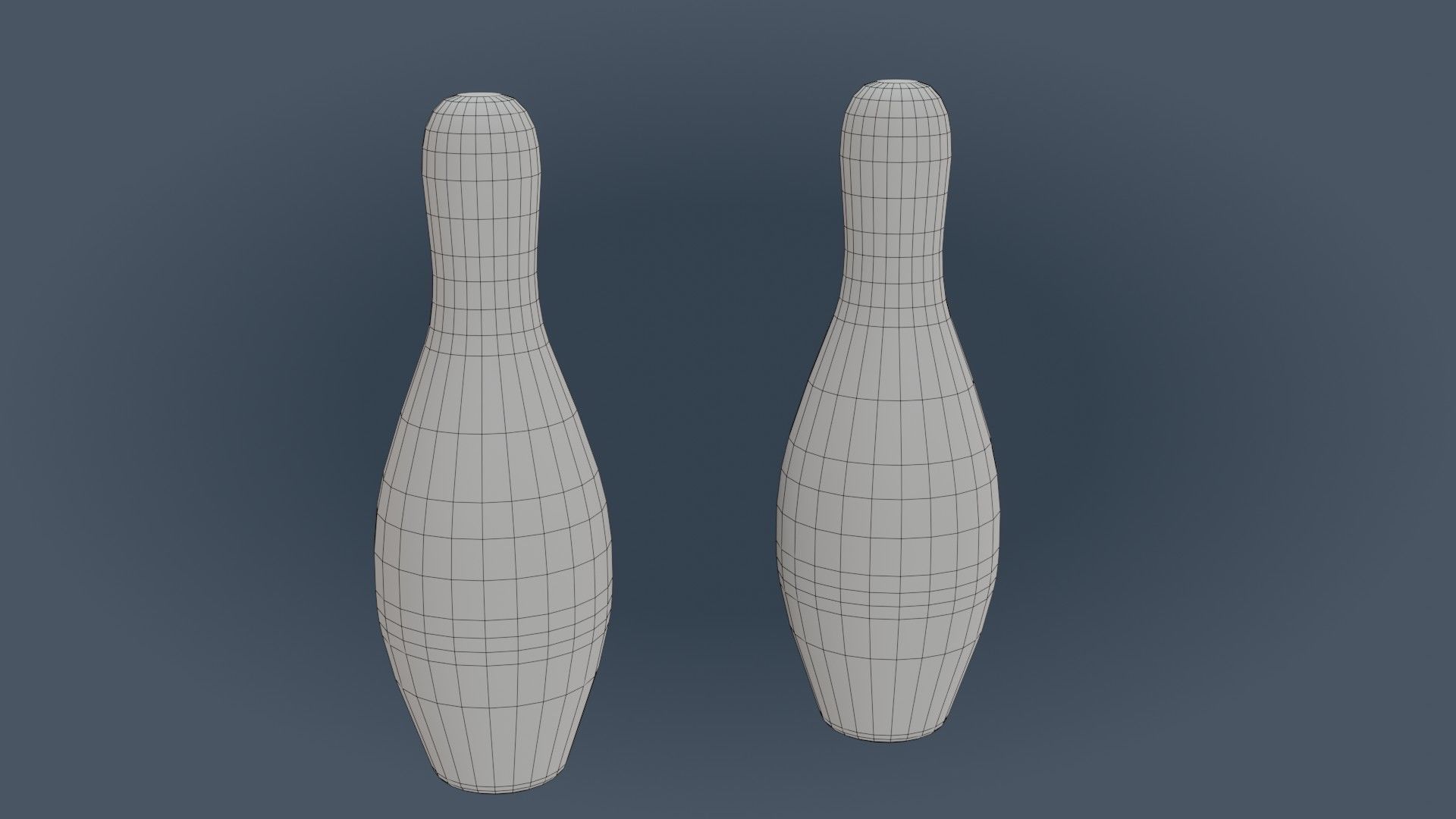 Bowling Set - Low Poly - Game Ready - PBR two pins Low-poly 3D model_10