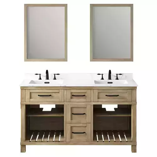OVE Riverland 60 Antique Oak Vanity