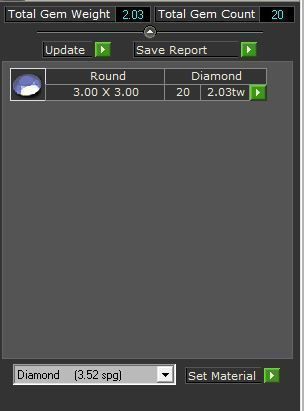 heart pendant with round stones 0009 3D print model_5