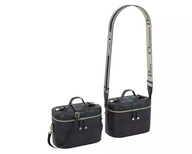 Dior DiorTravel Vanity Case Bag Black Low-poly 3D model