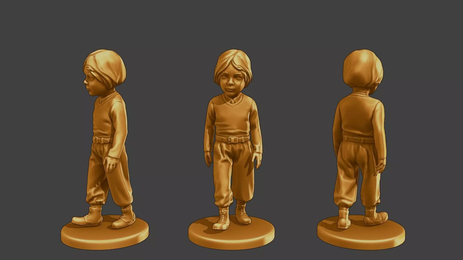 ww2 Casual Little Boy CLB1 007 3D print model