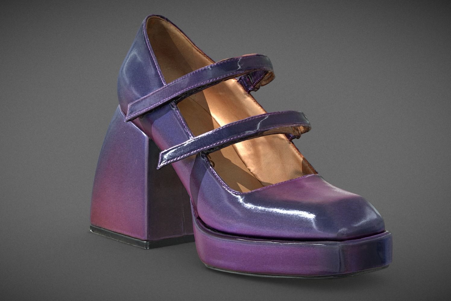 Nodaleto Bulla Babies Purple Low-poly 3D model_1