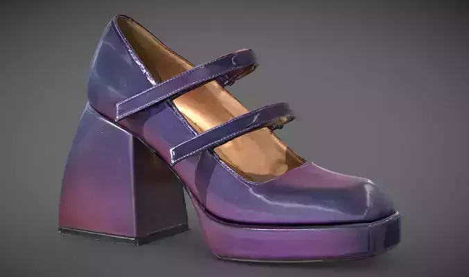 Nodaleto Bulla Babies Purple Low-poly 3D model