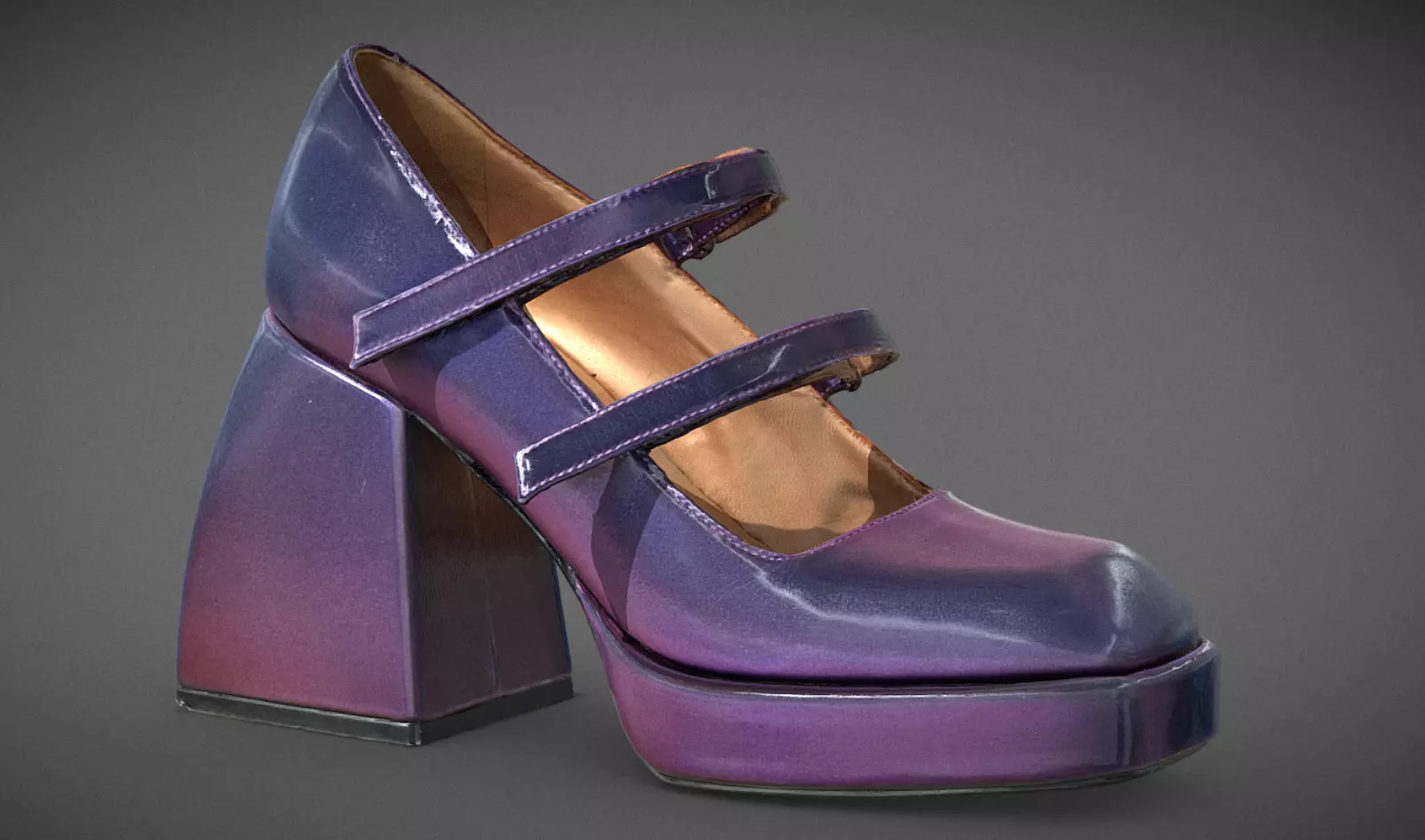 Nodaleto Bulla Babies Purple Low-poly 3D model_0