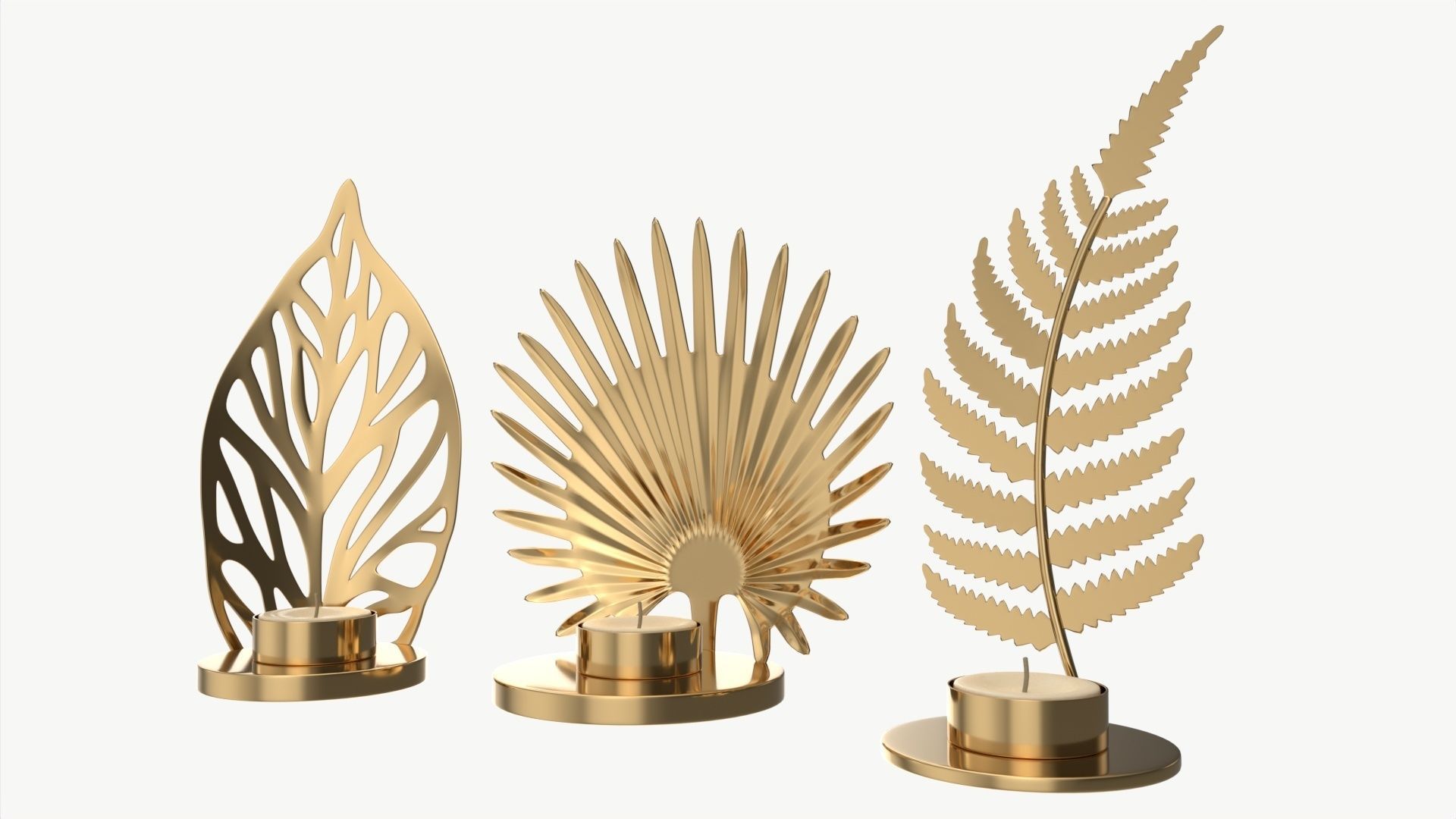 Iron Candle Holders 3D model_4