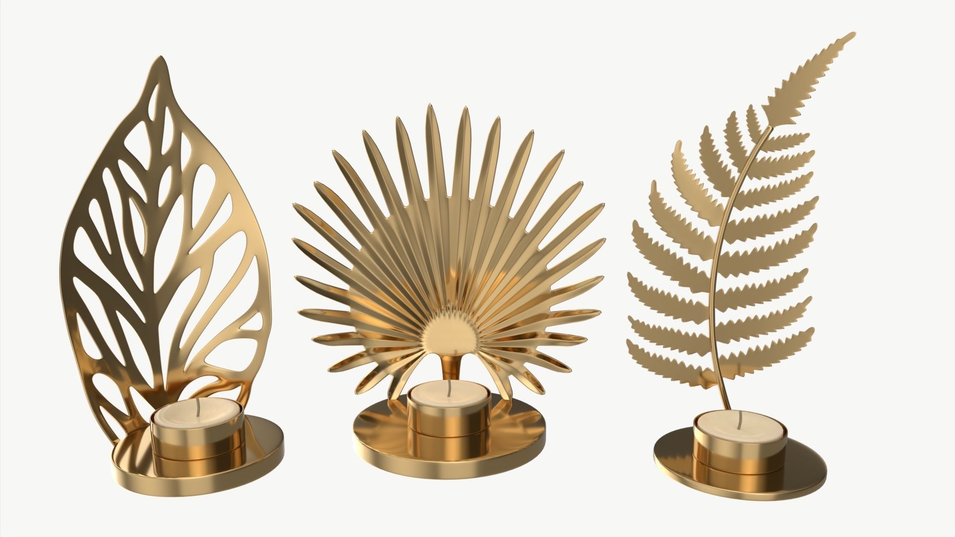 Iron Candle Holders 3D model_1