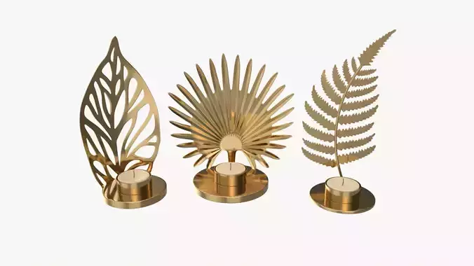 Iron Candle Holders 3D model