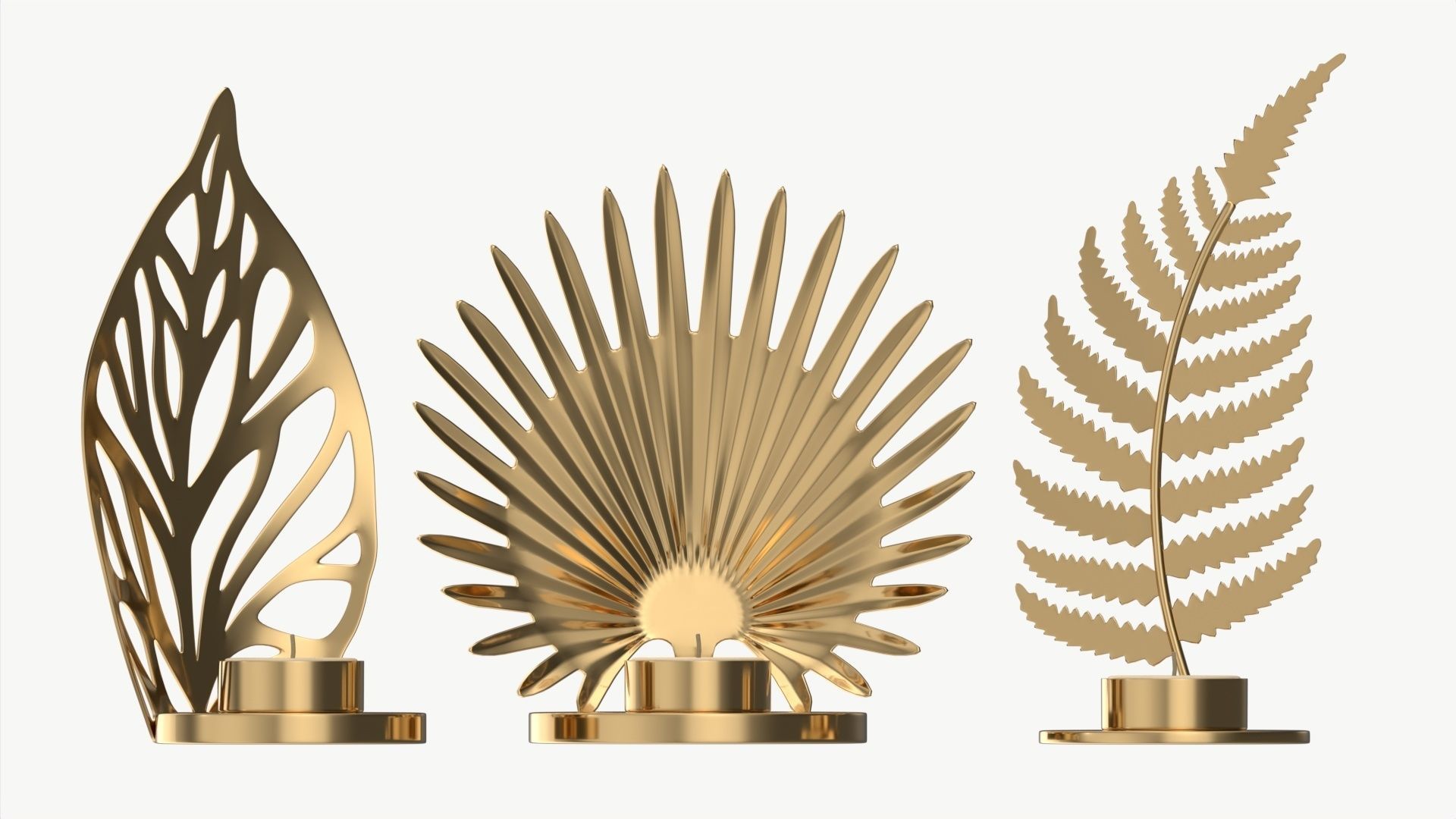 Iron Candle Holders 3D model_5