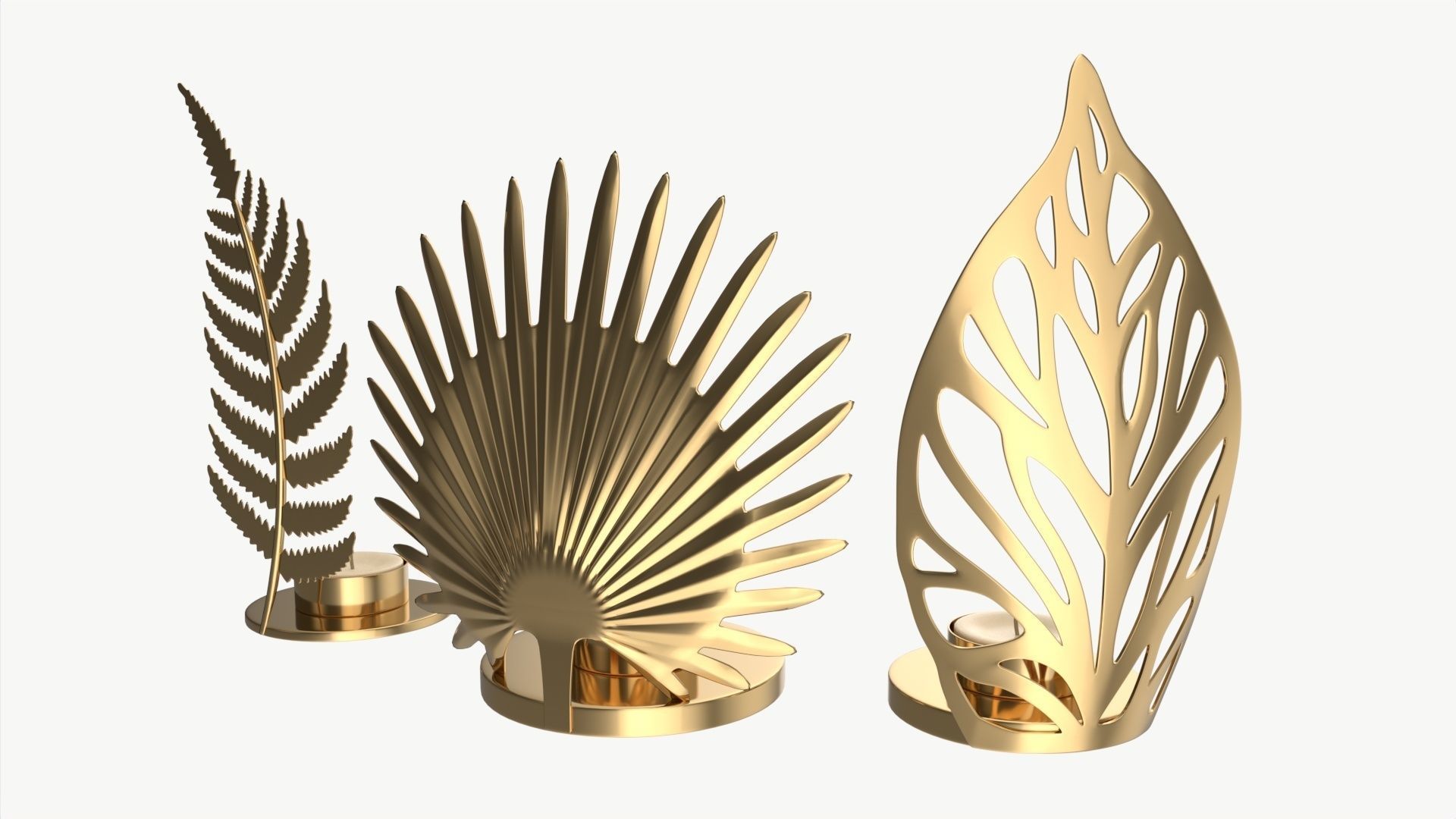 Iron Candle Holders 3D model_2