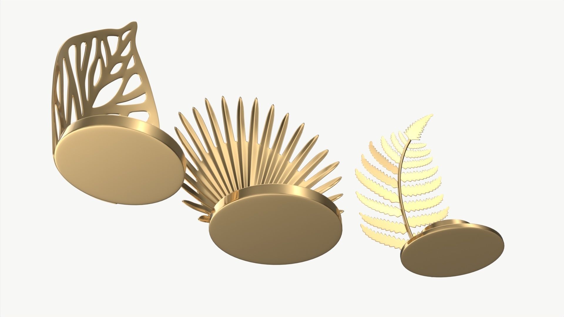 Iron Candle Holders 3D model_3