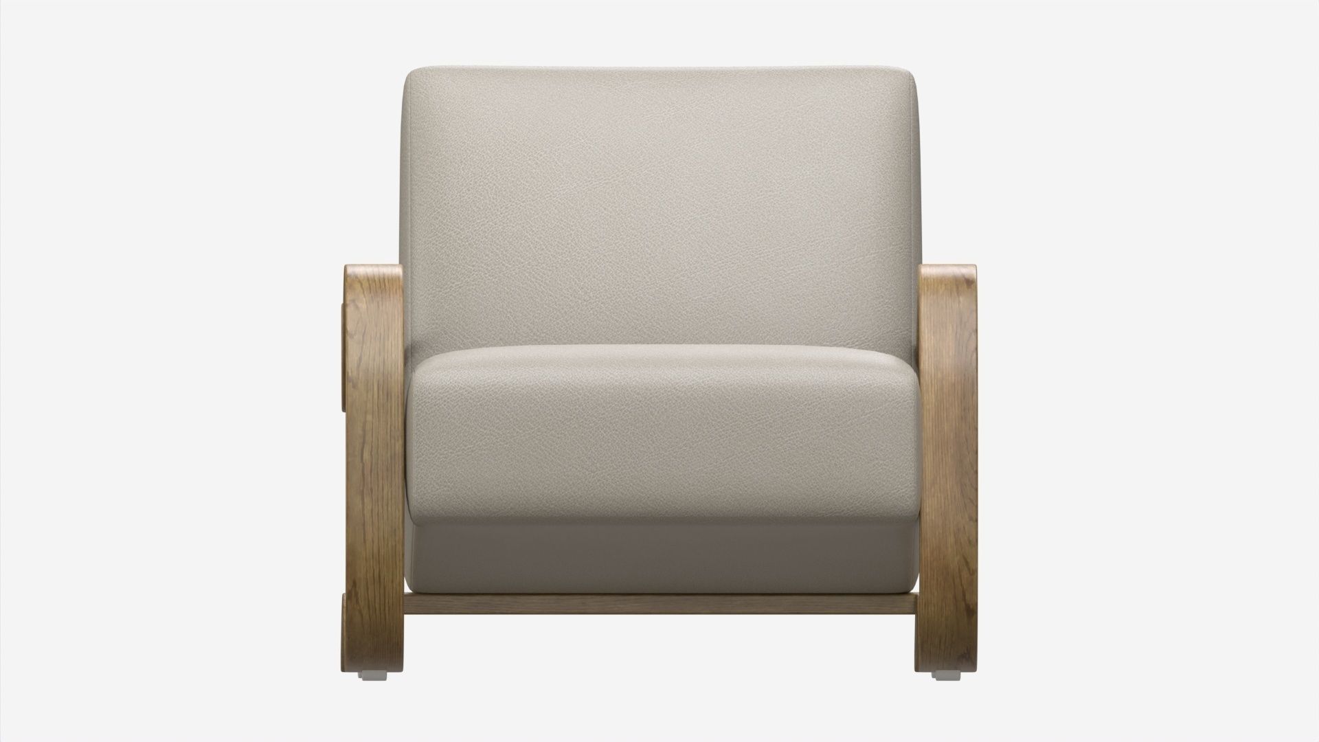 Leather Lounge Chair 3D model_4