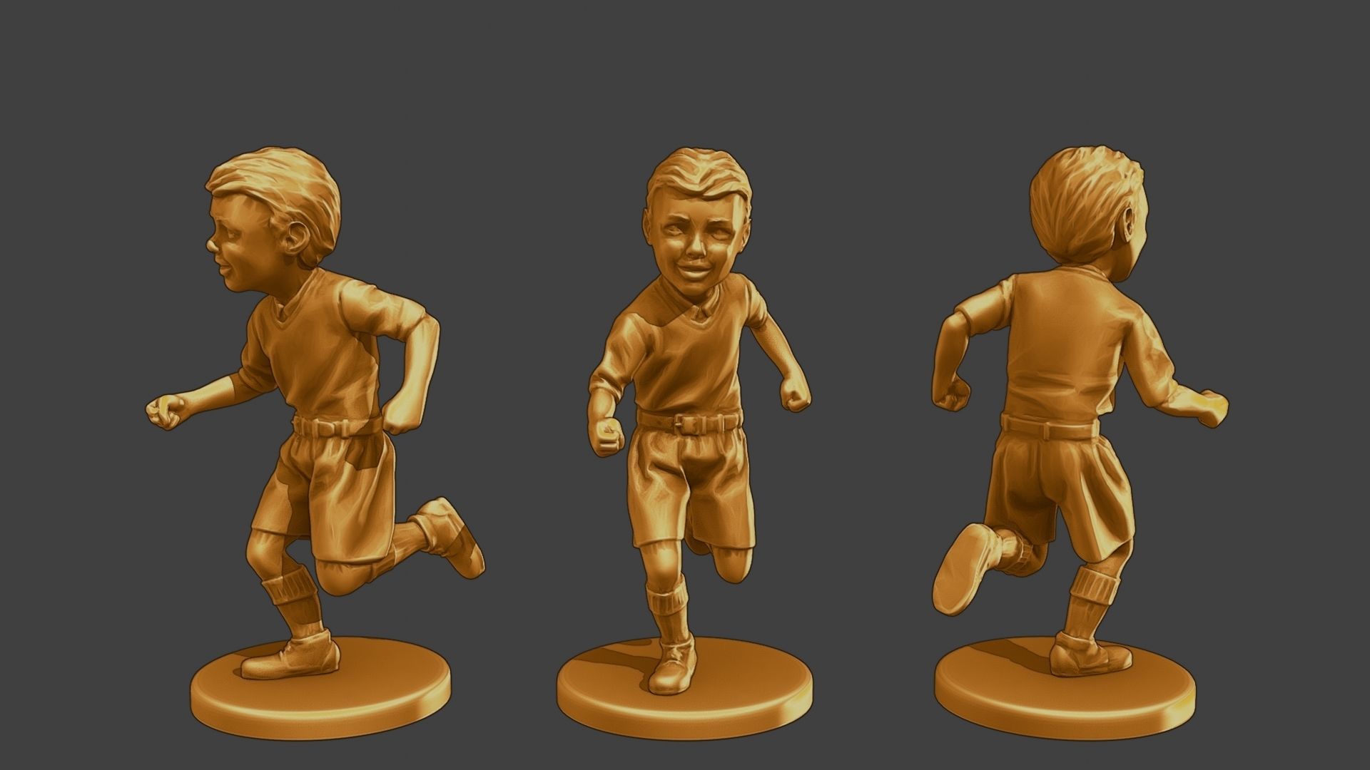 ww2 Casual Little Boy CLB1 Pack 1 3D Model Collection_5