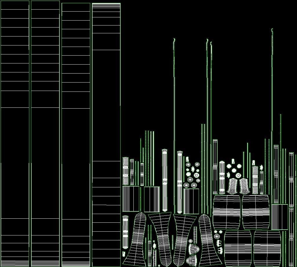 Dior DiorTravel Vanity Case Bag Blue Yellow Fabric Low-poly 3D model_15